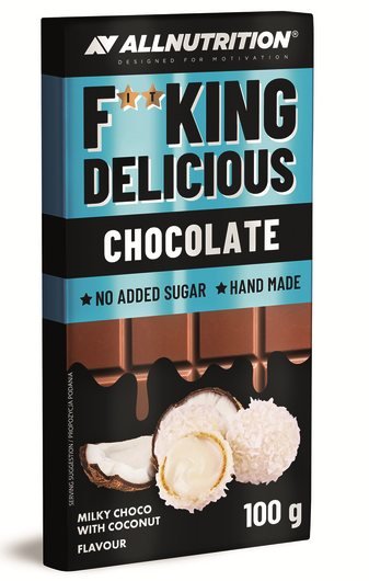 F**King Delicious 100 gr Milk Choco With Coconut