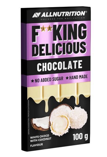 F**King Delicious 100 gr White Choco With Coconut