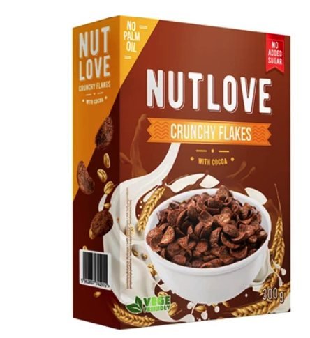 Nutlove Crunchy Flakes 300 gr With Cocoa