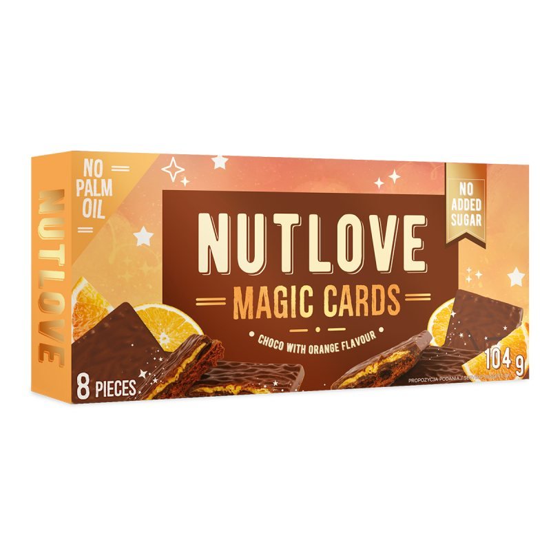 Nutlove Magic Cards 104gr Choco with Orange