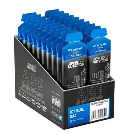 Abe Pre Workout Gel Icy Blue Raspberry 60ML X 20