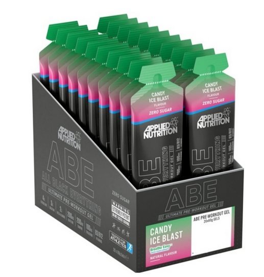 Abe Pre Workout Gel Candy Ice Blast 60ML X 20