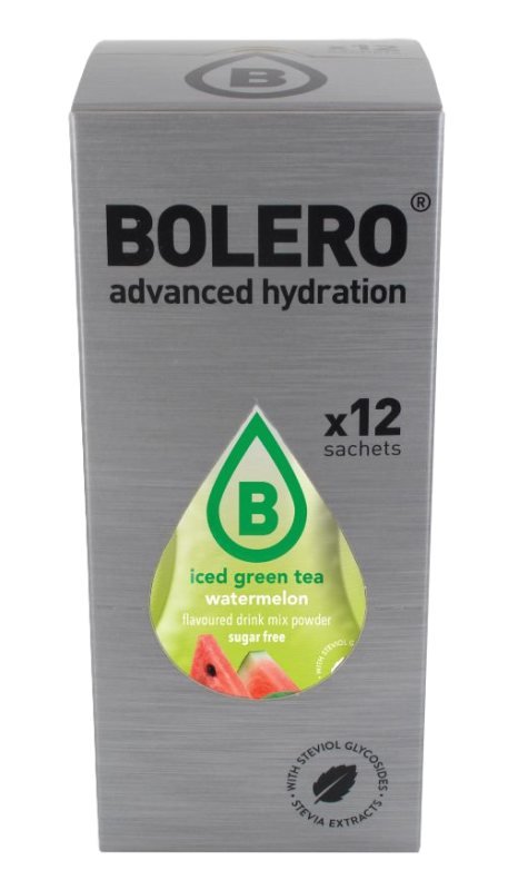 Bolero Iced Green Tea Watermelon 12/8 g