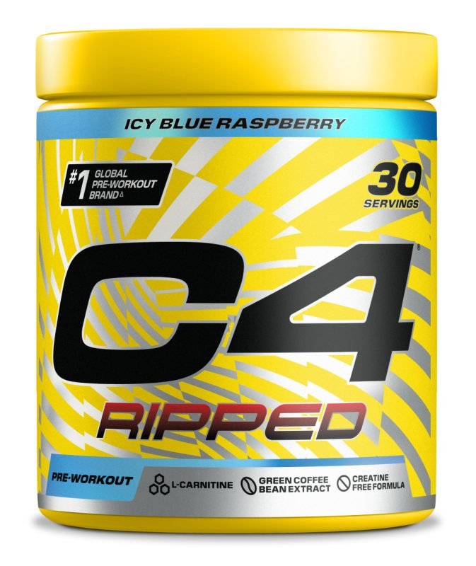 C4 30 serv. Ripped Icy Blue Razz
