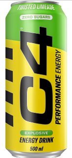 C4 Energy Carbonated 500 ml Twister Lemonade 12 pcs