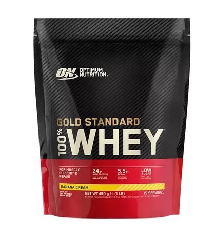 100% Whey Gold Bag 450 gr Banana