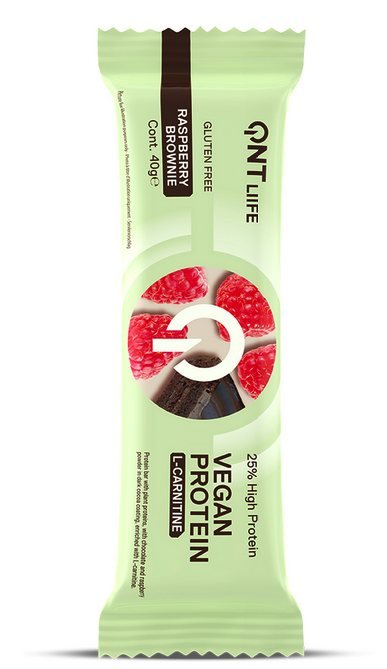 Vegan Protein L-Carnitine RaspberryBrownie 28x40gr
