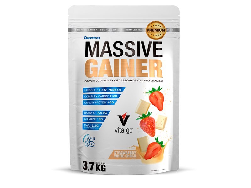 Massive Gainer PREMIUM 3,7 Kg. Straw/Whit Cho