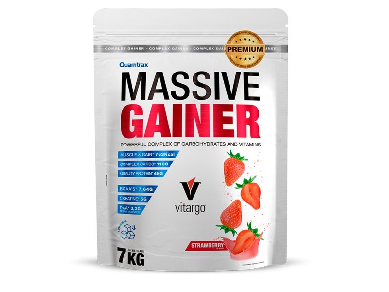 Massive Gainer PREMIUM 7 Kg. Strawberry