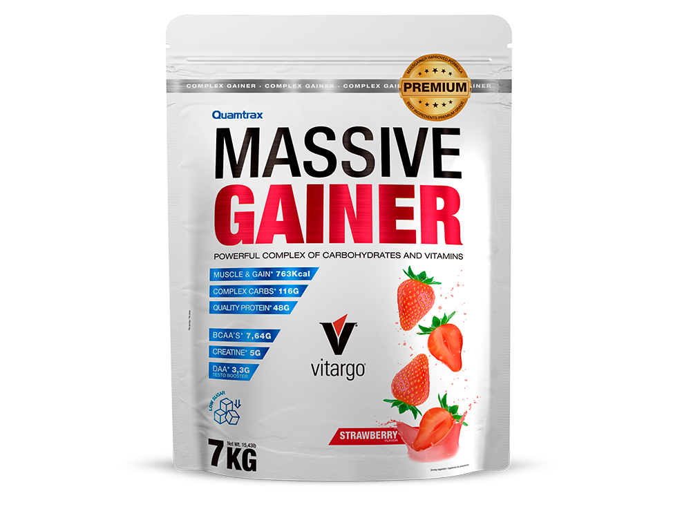 Massive Gainer PREMIUM 7 Kg. Strawberry