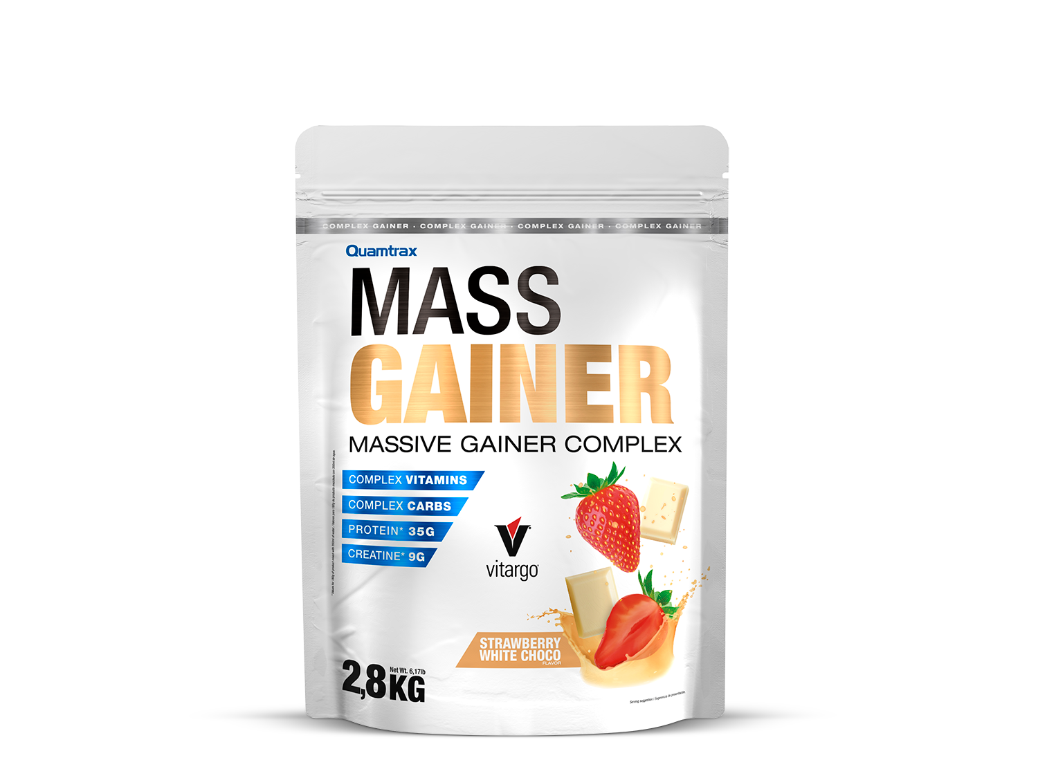 Mass Gainer 2.8kg Strawberry White Choco