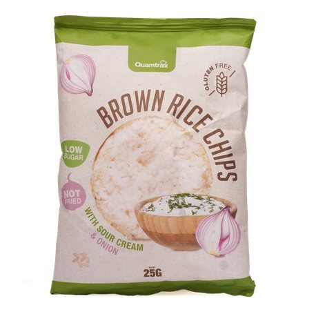 Brown Rice Chips 25 gr x  8 With Sour Cream & Onio