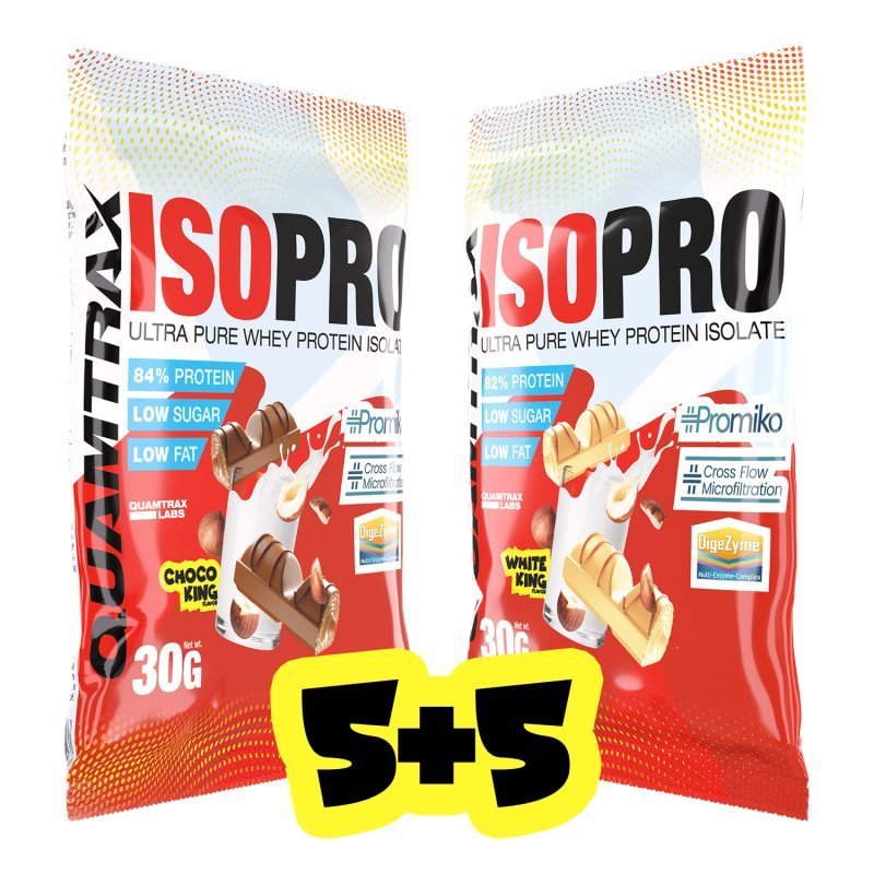 Isopro Choco King 5 X 30 gr & White King 5 X 30 gr