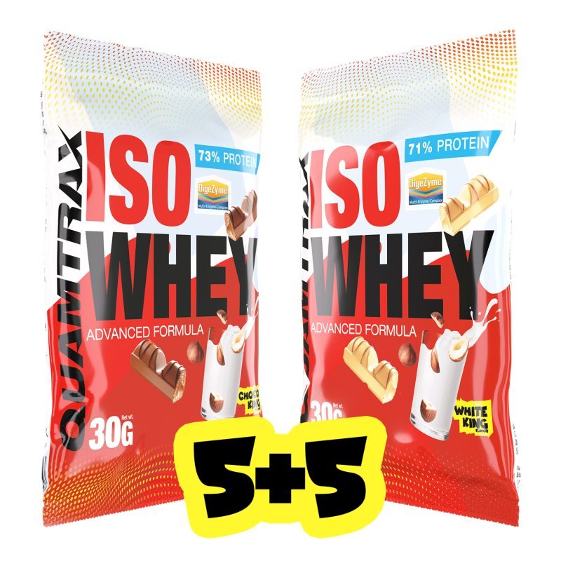 Iso whey Choco King 5 X 30 gr & White KIng 5X30 gr