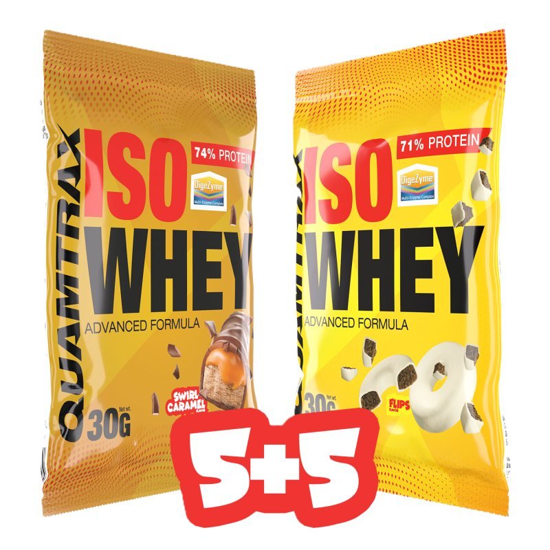 Iso whey Flips 5 X 30 gr & Swirl Caramel 5 X 30 gr