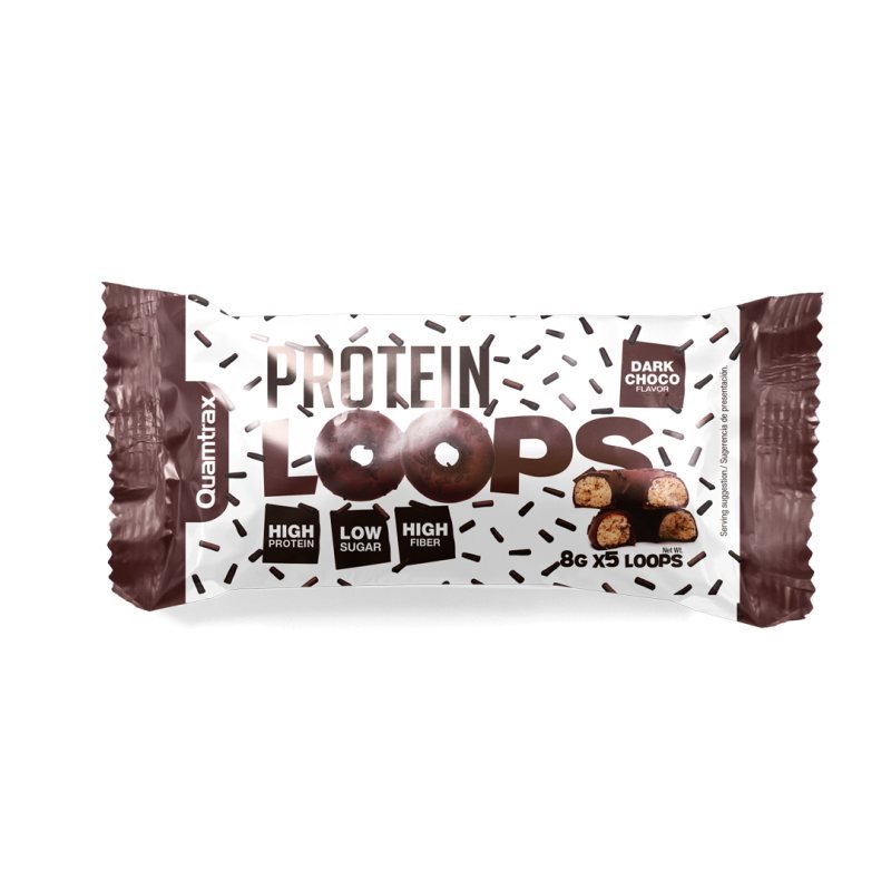 Protein Loops Dark Choco 40 g 10 pcs