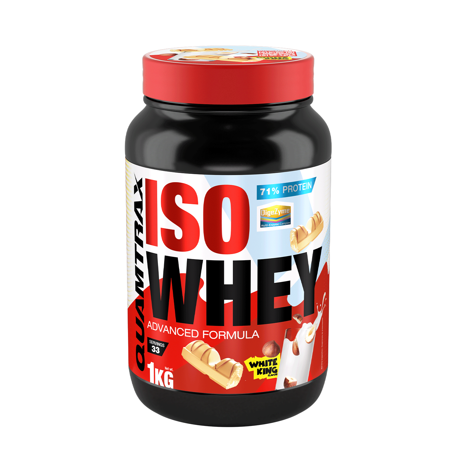 Iso Whey 1 kg. White king
