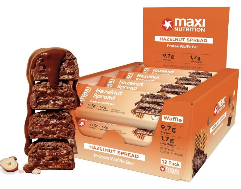 Protein Waffle Bar Hazelnut Spread 39g x 12