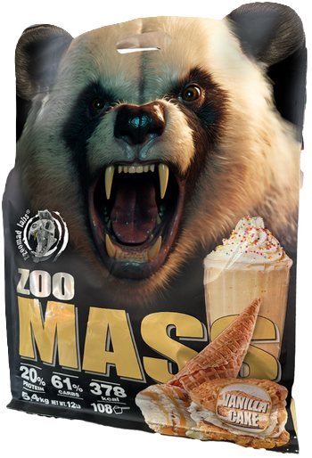 ZOOMASS 12LB extreme gainer Vanilla Cake