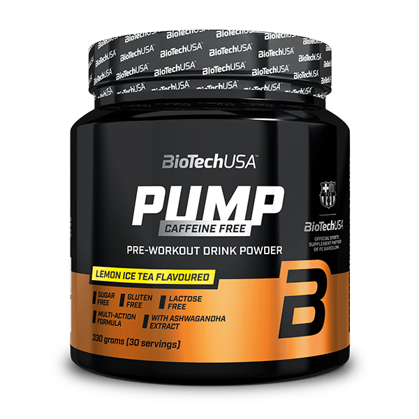 Pump Caffeine Free drink powder - 330 g lemon ice tea