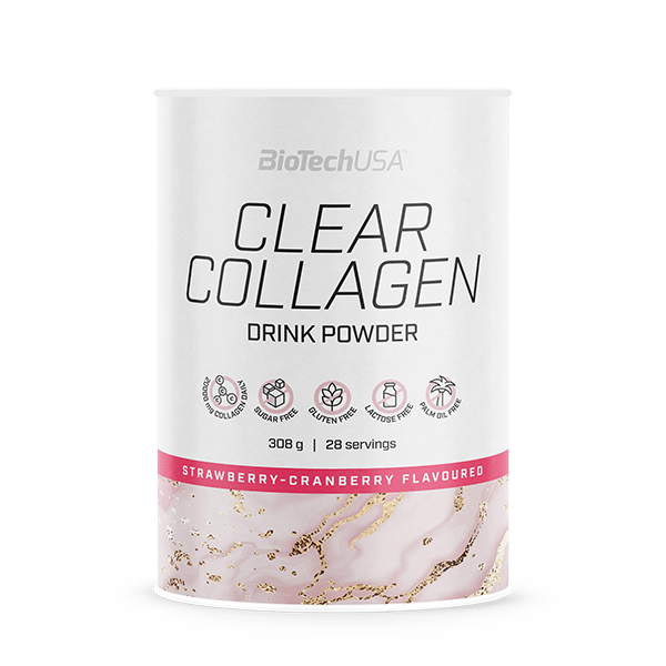 Clear Collagen drink powder - 308g strawberry & cranberry