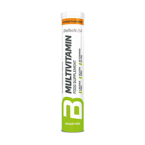Multivitamin effervescent tablets - 20 tablets orange