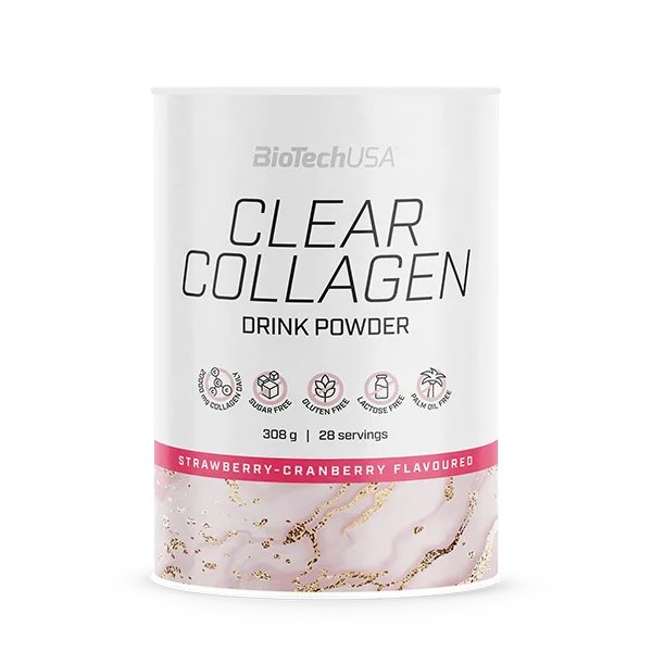Clear Collagen drink powder - 308g strawberry & cranberry