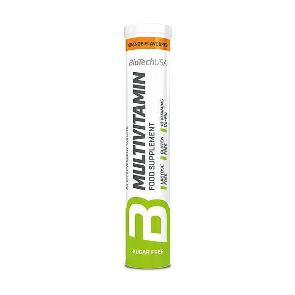 Multivitamin effervescent tablets - 20 tablets orange