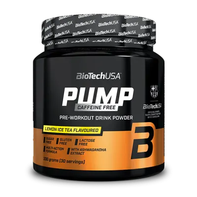 Pump Caffeine Free drink powder - 330 g lemon ice tea